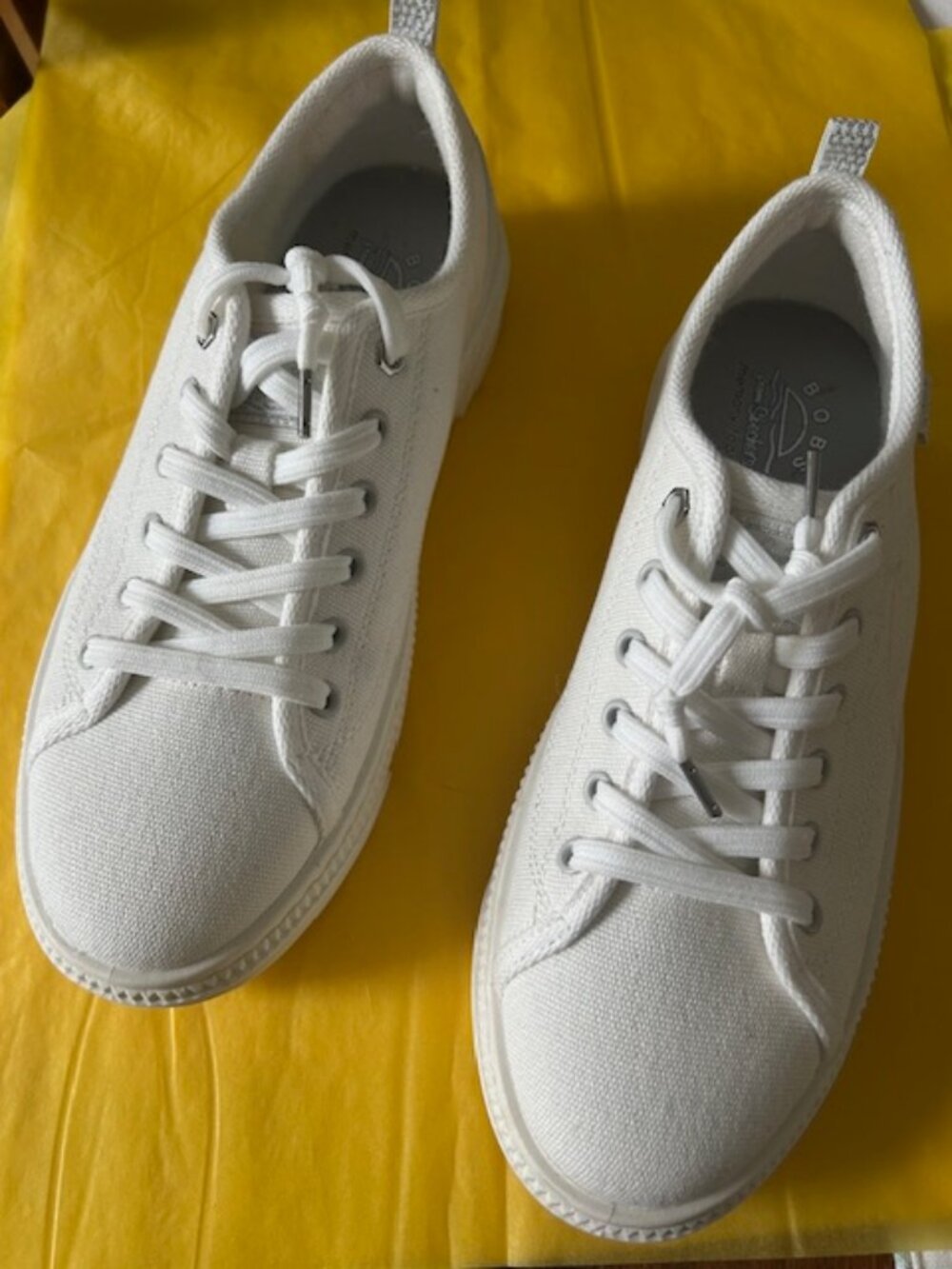 BOBS for Skechers white pull-on sneakers - Picture 7 of 7